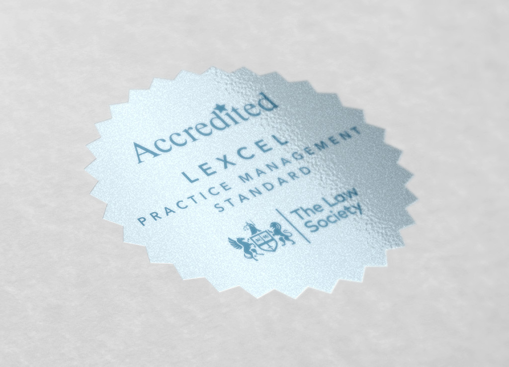 Lexcel Law Society Lexcel practice management accreditation logo